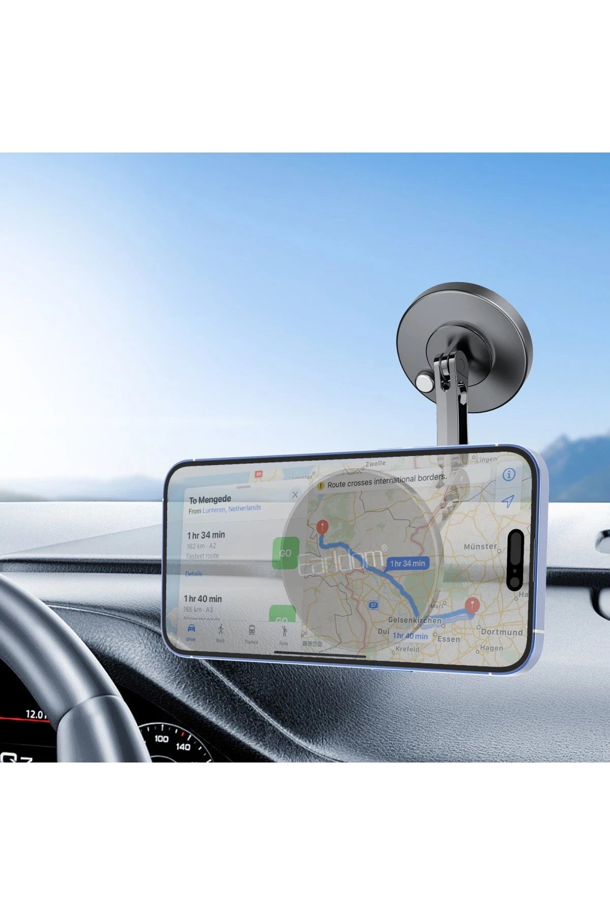 Earldom EH266 360 Derece Ayarlanabilir Yapışkanlı Mıknatıslı Magsafe Araç Tutucu