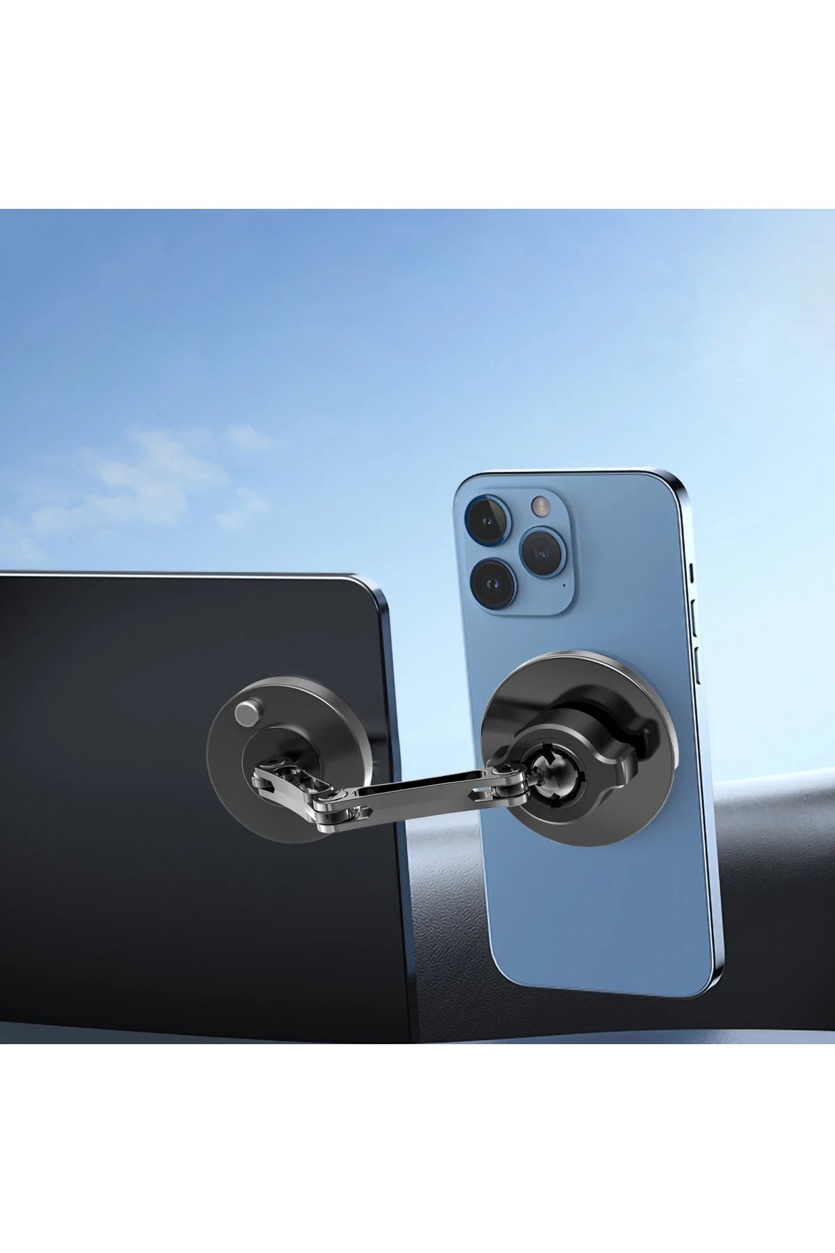 Earldom EH266 360 Derece Ayarlanabilir Yapışkanlı Mıknatıslı Magsafe Araç Tutucu