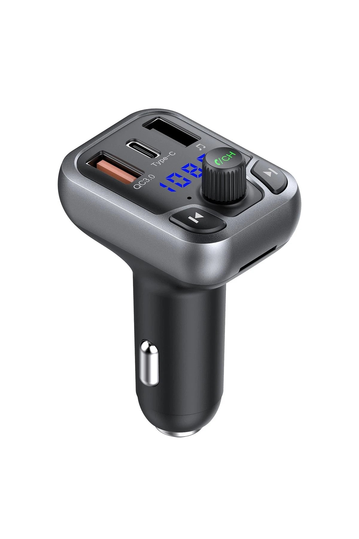 Earldom M63 Bluetooth USB 3.0 ve Type-C PD Hızlı Şarj FM Transmitter