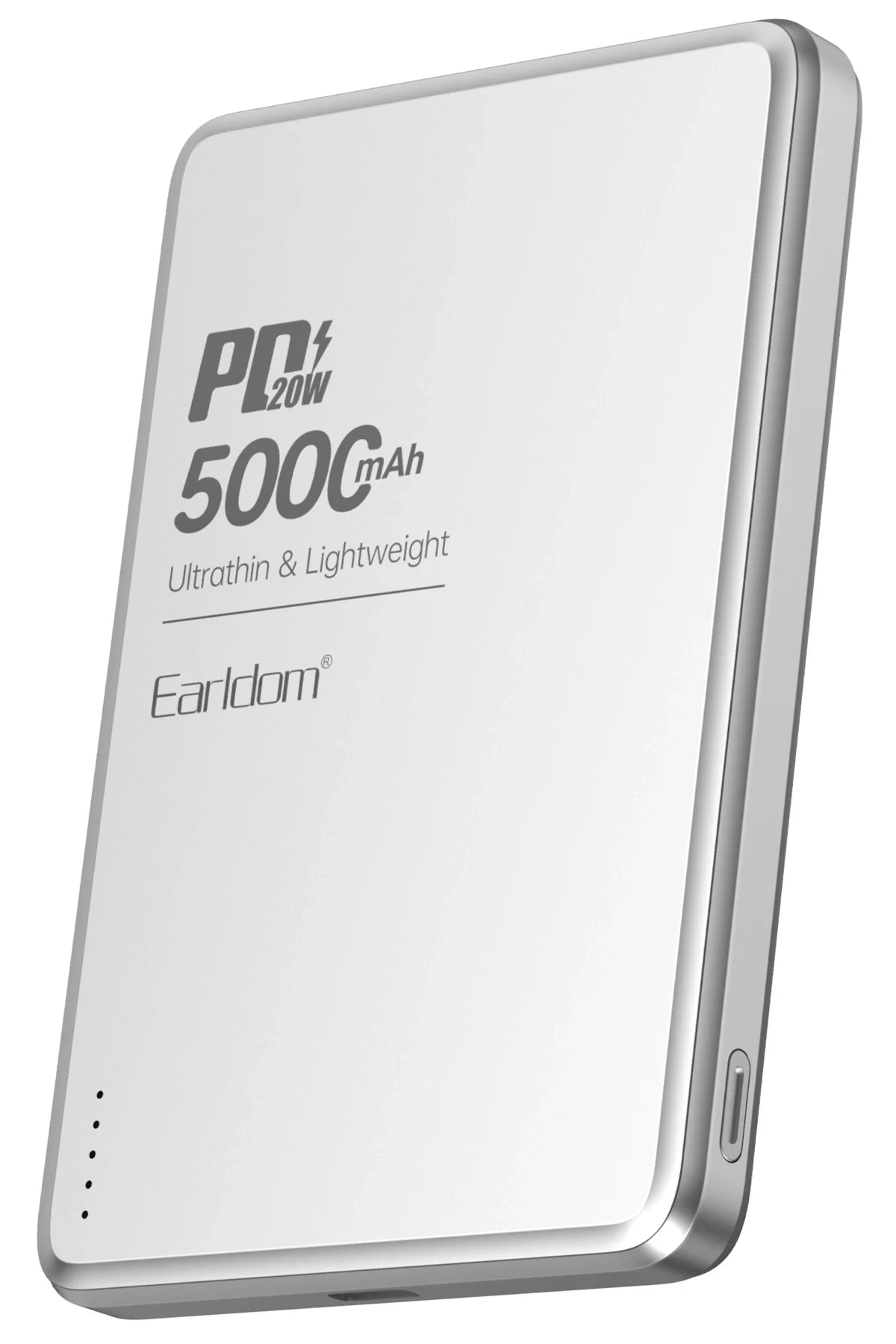 Earldom PD53 5.000 mAh 15W Kablosuz Şarj ve 20W Type-C Çıkışlı PD Hızlı Şarj Powerbank