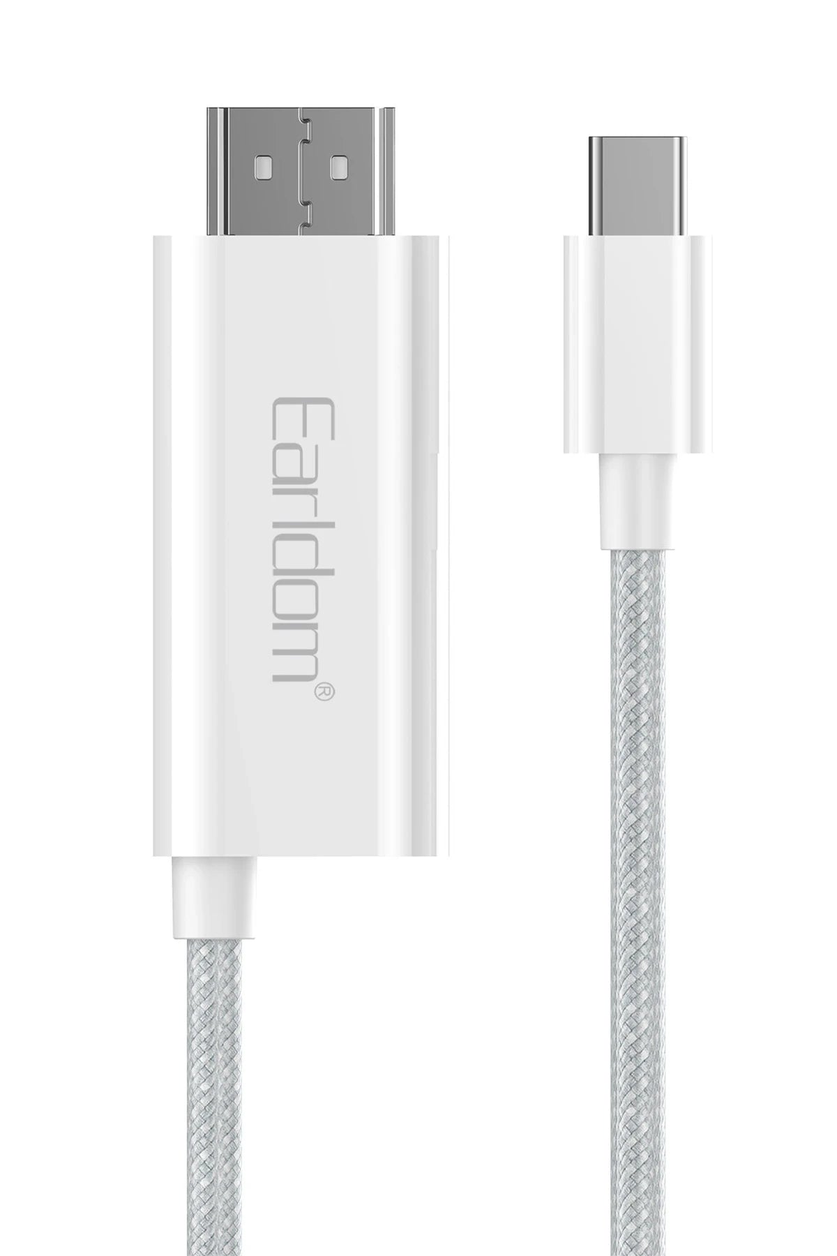 Earldom W40 2in1 4K 2M Ekstra 100W PD Type-C Çıkışlı Tak Çalıştır Type-C to HDMI Dönüştürücü