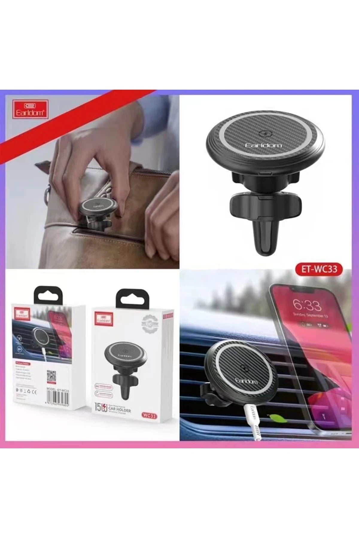 Earldom WC33 Ayarlanabilir Magsafe Araç Tutucu