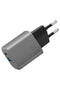 Energea AmpCharge GaN35 35W Type-C ve 30W USB 3.0 Çıkışlı Hızlı Şarj Aleti