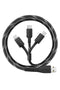 Energea C89 NyloFlex 3in1 1.5M 3A USB to Type-C / Lightning / Micro Hızlı Şarj Kablo
