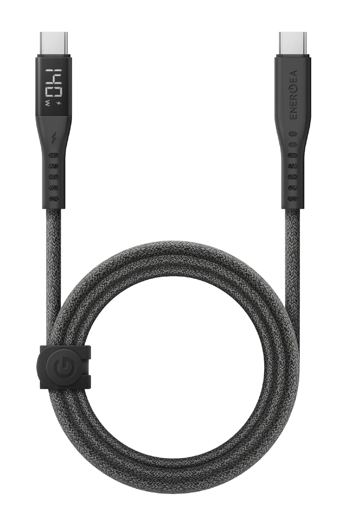 Energea Flow 1.5M 240W Dijital Göstergeli Type-C to Type-C PD Hızlı Şarj Kablo