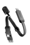 Energea Sheath Key 15cm 60W 2in1 Type-C to Type-C ve USB-A Hızlı Şarj Kablo
