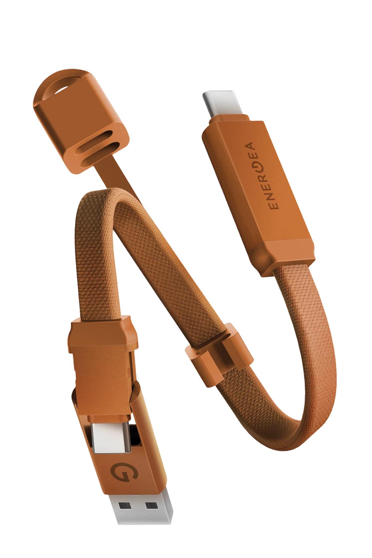 Energea Sheath Key 15cm 60W 2in1 Type-C to Type-C ve USB-A Hızlı Şarj Kablo