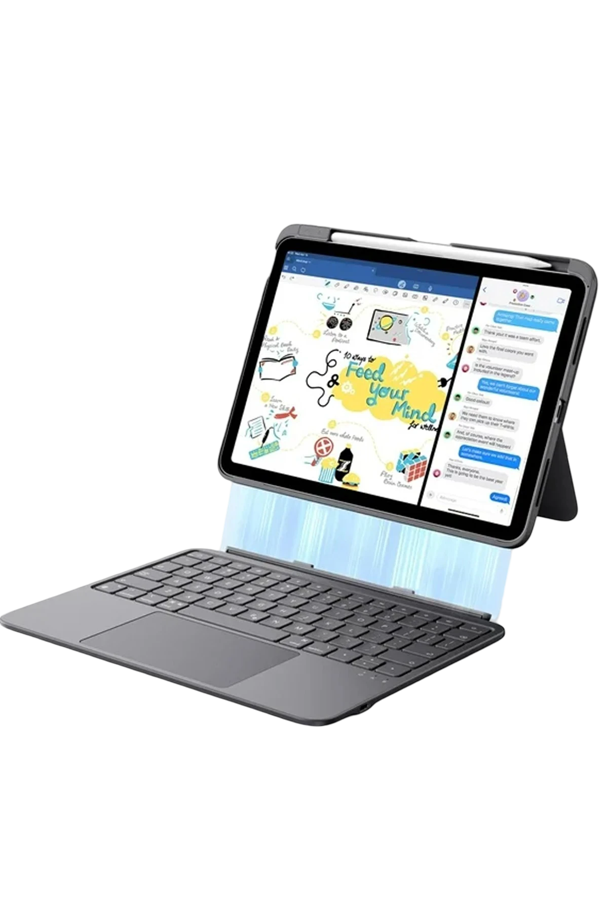 ESR Apple iPad Air 11 (2024) Flex Klavyeli Tablet Kılıfı