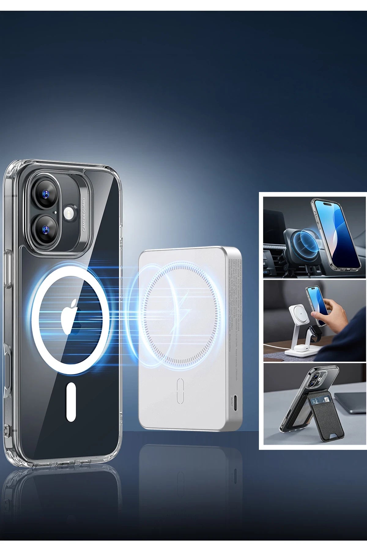 ESR Apple iPhone 16 Classic Hybrid Magsafe Telefon Kılıfı + Cam Hediyeli Set