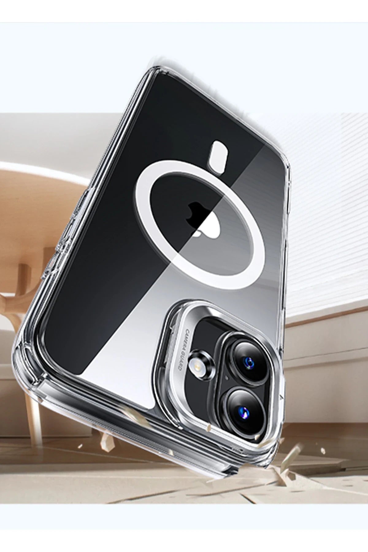 ESR Apple iPhone 16 Plus Classic Hybrid Magsafe Standlı Telefon Kılıfı + Cam Hediyeli Set