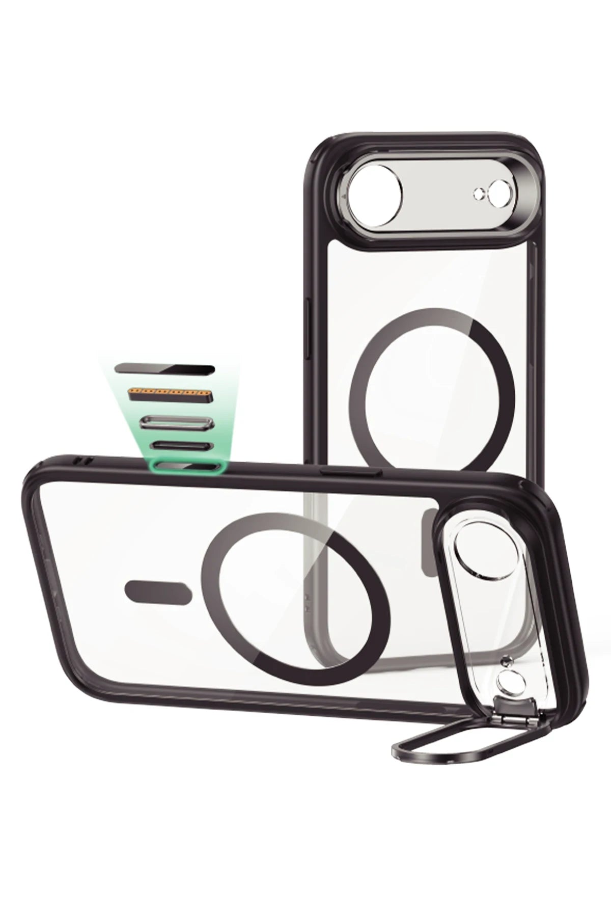 ESR iPhone 17 Air Classic Hybrid Magsafe Standlı Telefon Kılıfı