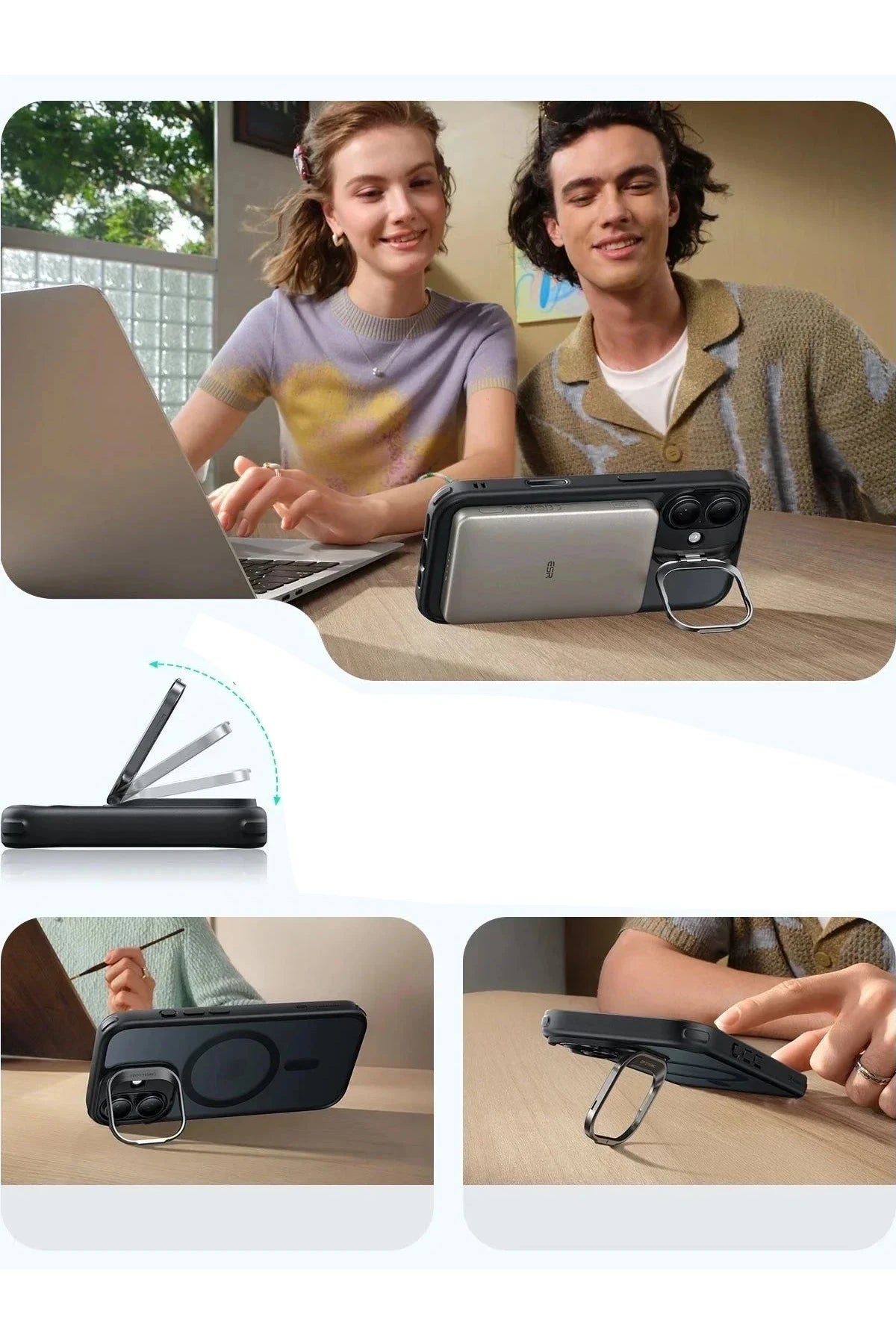 ESR iPhone 17 Classic Hybrid Magsafe Standlı Telefon Kılıfı