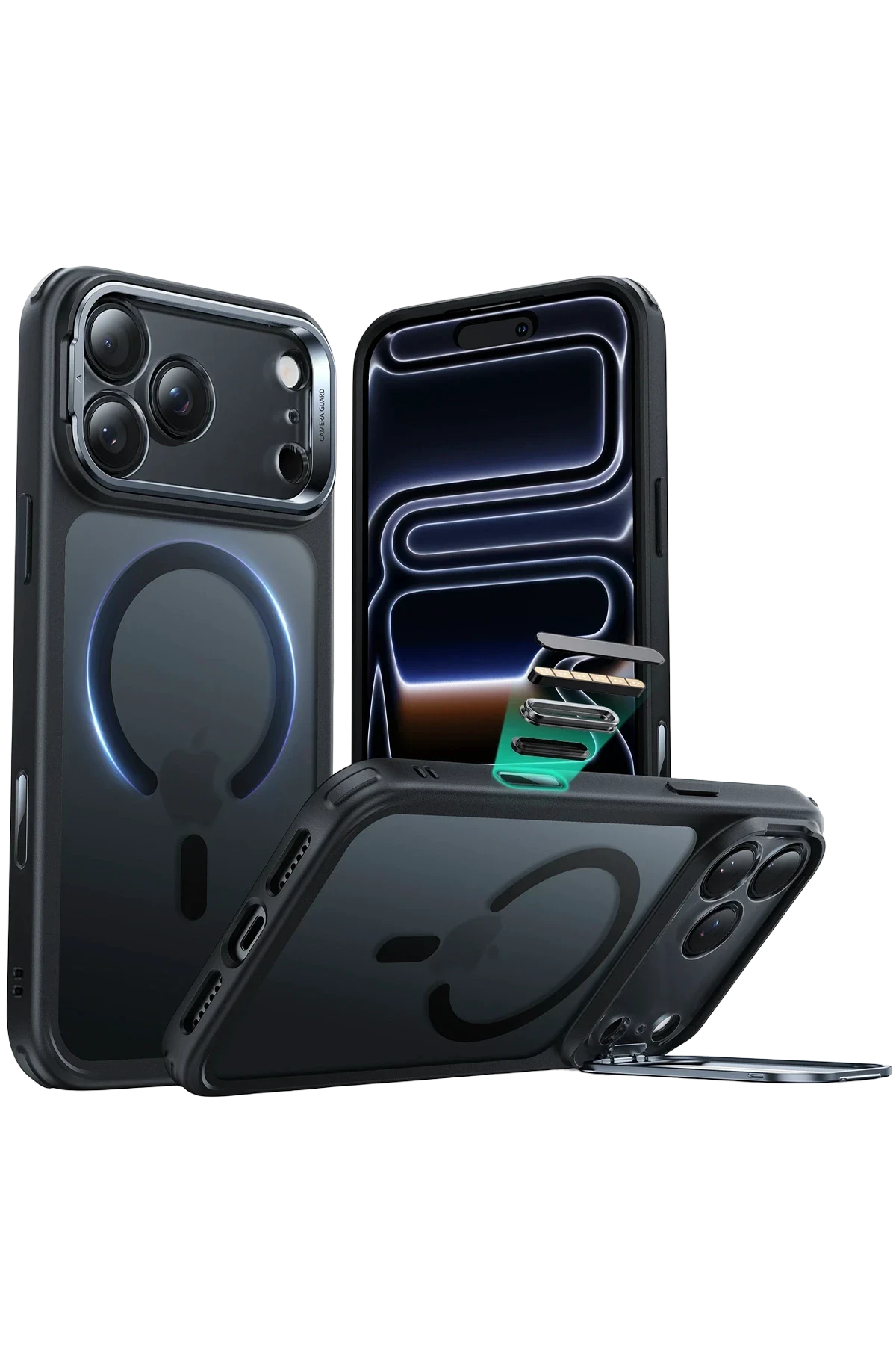 ESR iPhone 17 Pro Classic Hybrid Magsafe Standlı Telefon Kılıfı