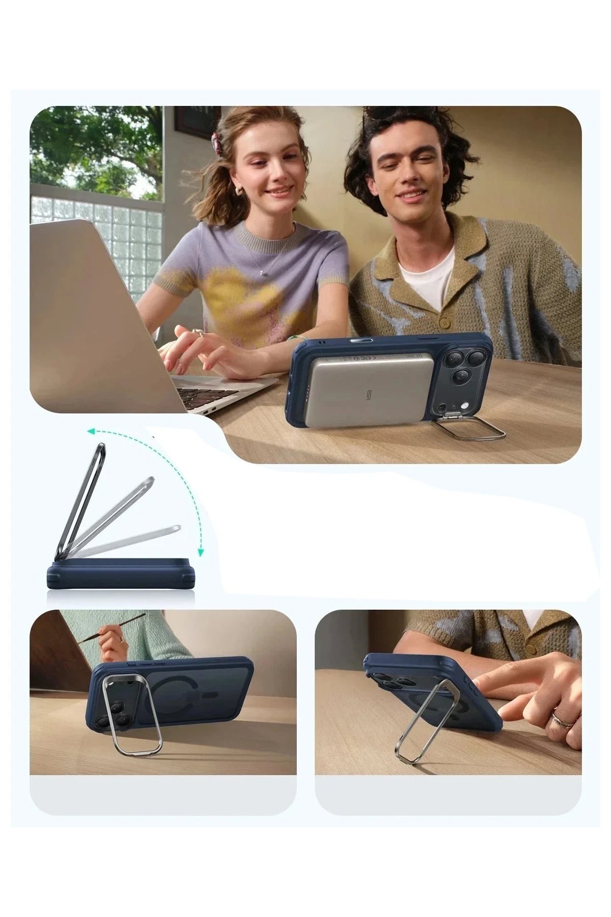 ESR iPhone 17 Pro Classic Hybrid Magsafe Standlı Telefon Kılıfı