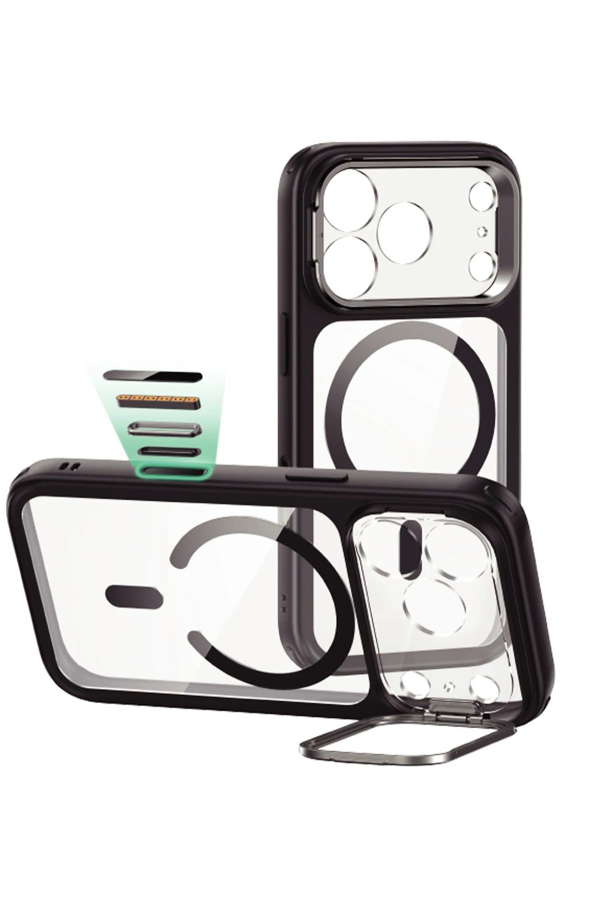 ESR iPhone 17 Pro Classic Hybrid Magsafe Standlı Telefon Kılıfı