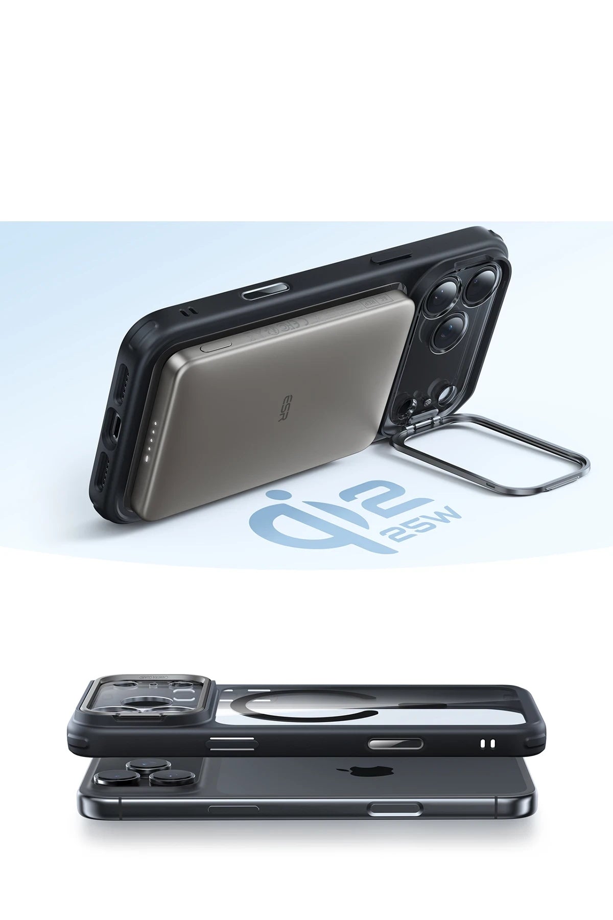 ESR iPhone 17 Pro Classic Hybrid Magsafe Standlı Telefon Kılıfı