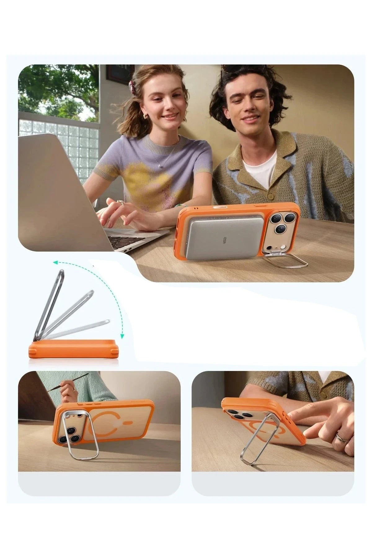 ESR iPhone 17 Pro Classic Hybrid Magsafe Standlı Telefon Kılıfı