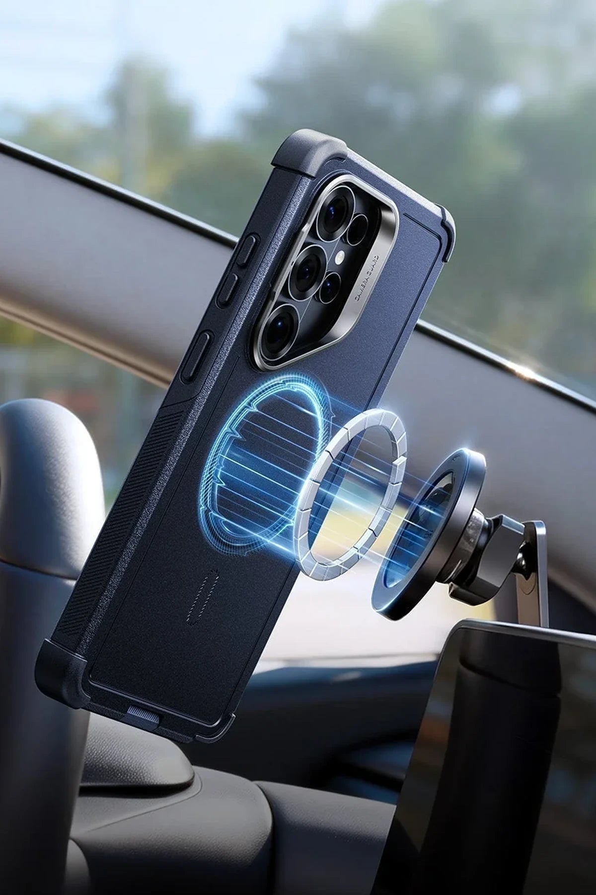 ESR Samsung Galaxy S26 Ultra Cyber Tough Magsafe Stantlı Telefon Kılıfı