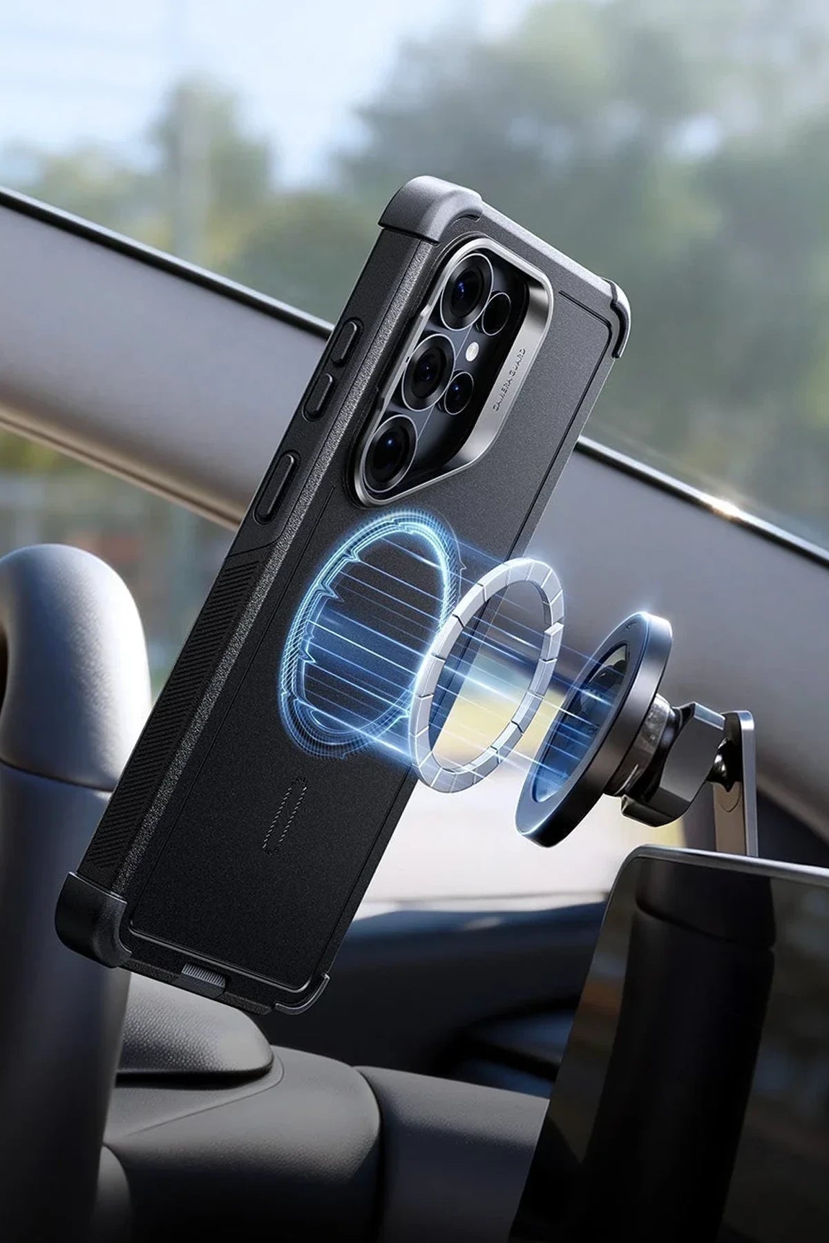 ESR Samsung Galaxy S26 Ultra Cyber Tough Magsafe Stantlı Telefon Kılıfı