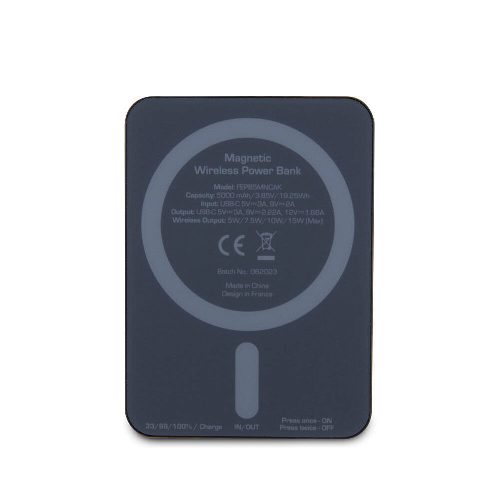 Ferrari Led Işıklı Göstergeli M-safe Magnetik Orjinal Lisanslı Powerbank 5000 Mah