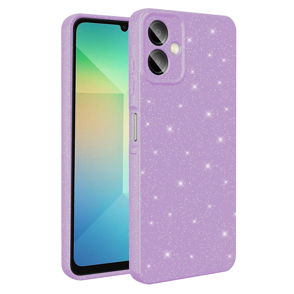 Cepax Galaxy A06 Kamera Korumalı Simli Lüks Koton Kılıf