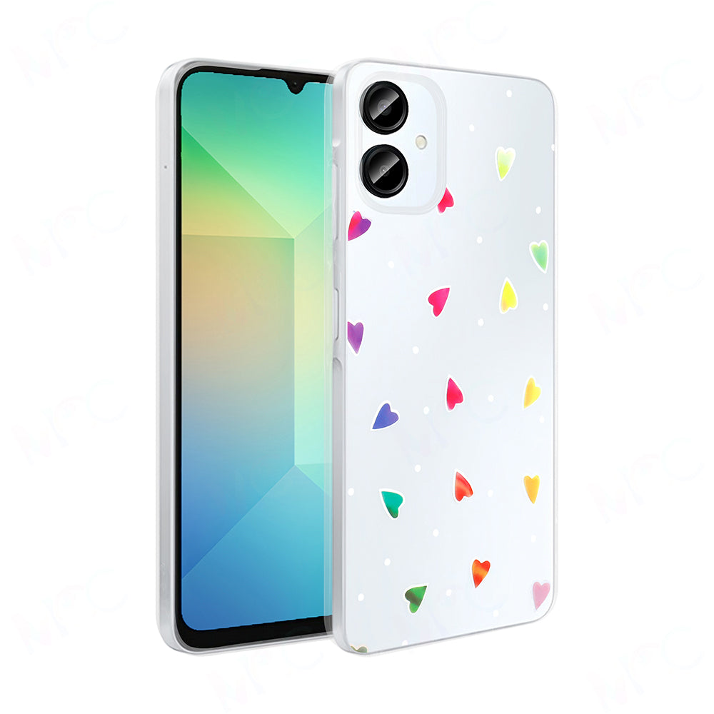 Cepax Galaxy A06 Şeffaf Figürlü Folk Sert Kılıf