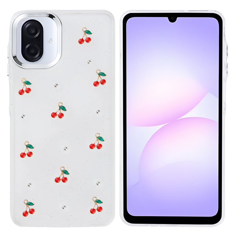 Cepax Galaxy A07 Airbag Tasarımlı Simli Şeffaf Kutup Kılıf