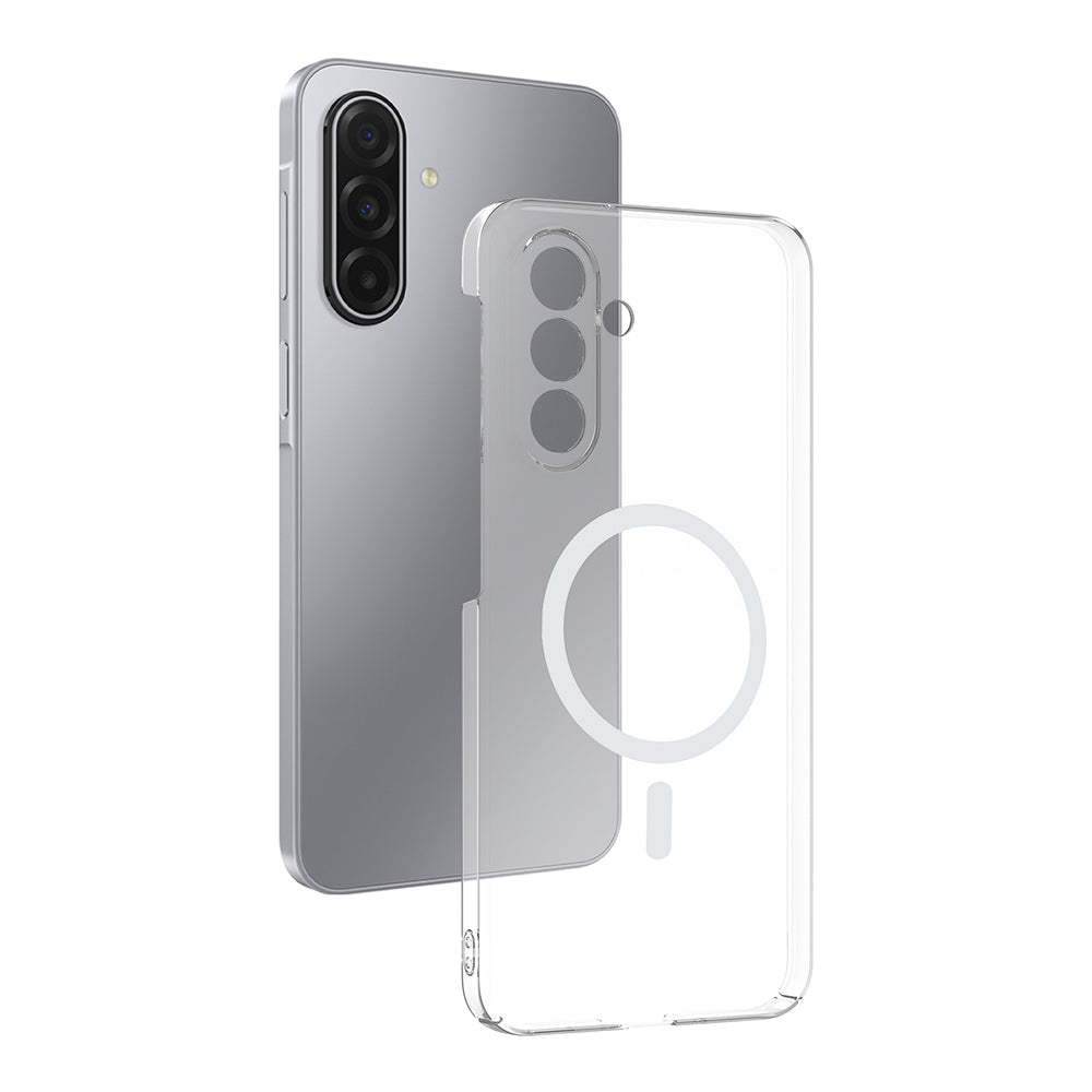 Cepax Galaxy A17 Kamera Korumalı M-Safe Şarj Özellikli Şeffaf London Sert PC Kılıf