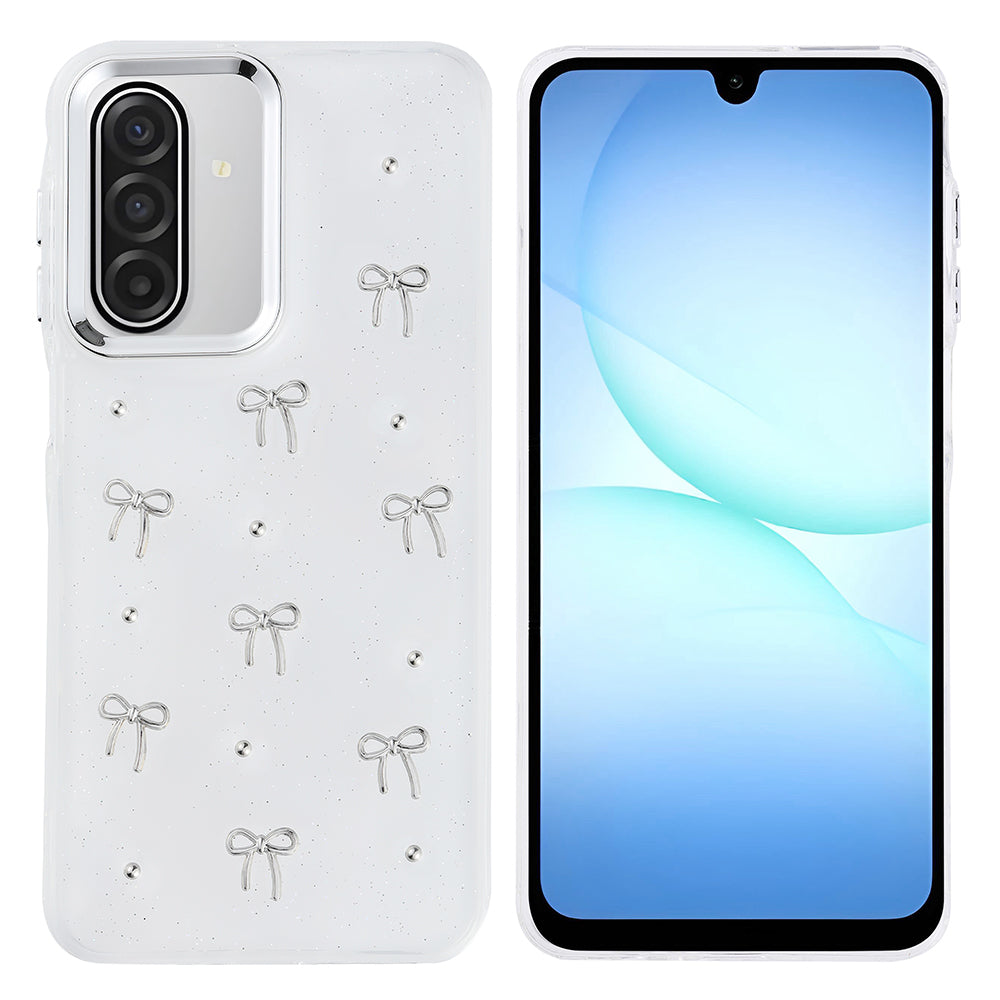 Cepax Galaxy A17 Airbag Tasarımlı Simli Şeffaf Kutup Kılıf