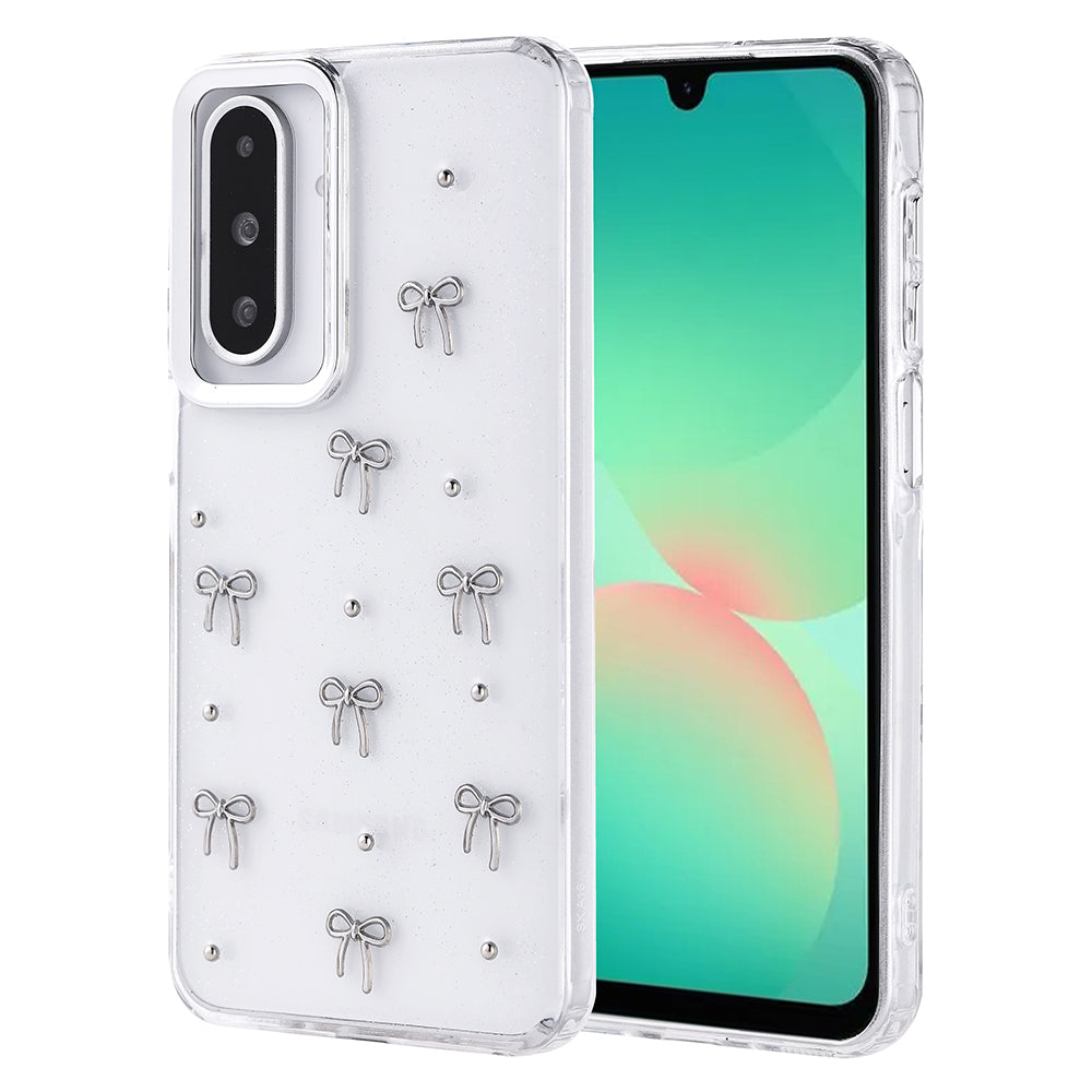 Cepax Galaxy A26 Airbag Tasarımlı Simli Şeffaf Kutup Kılıf