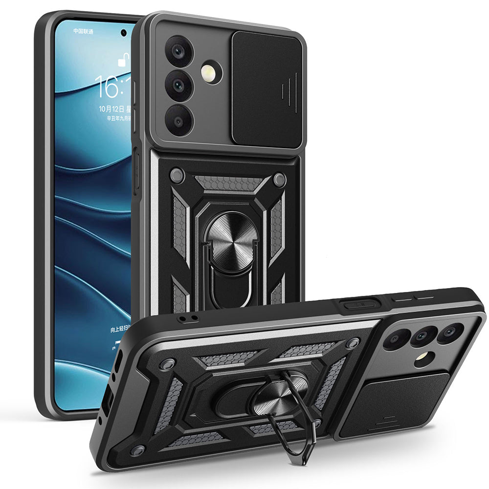 Cepax Galaxy A26 Magnetik Standlı Kamera Korumalı Sürgülü Vega Kılıf
