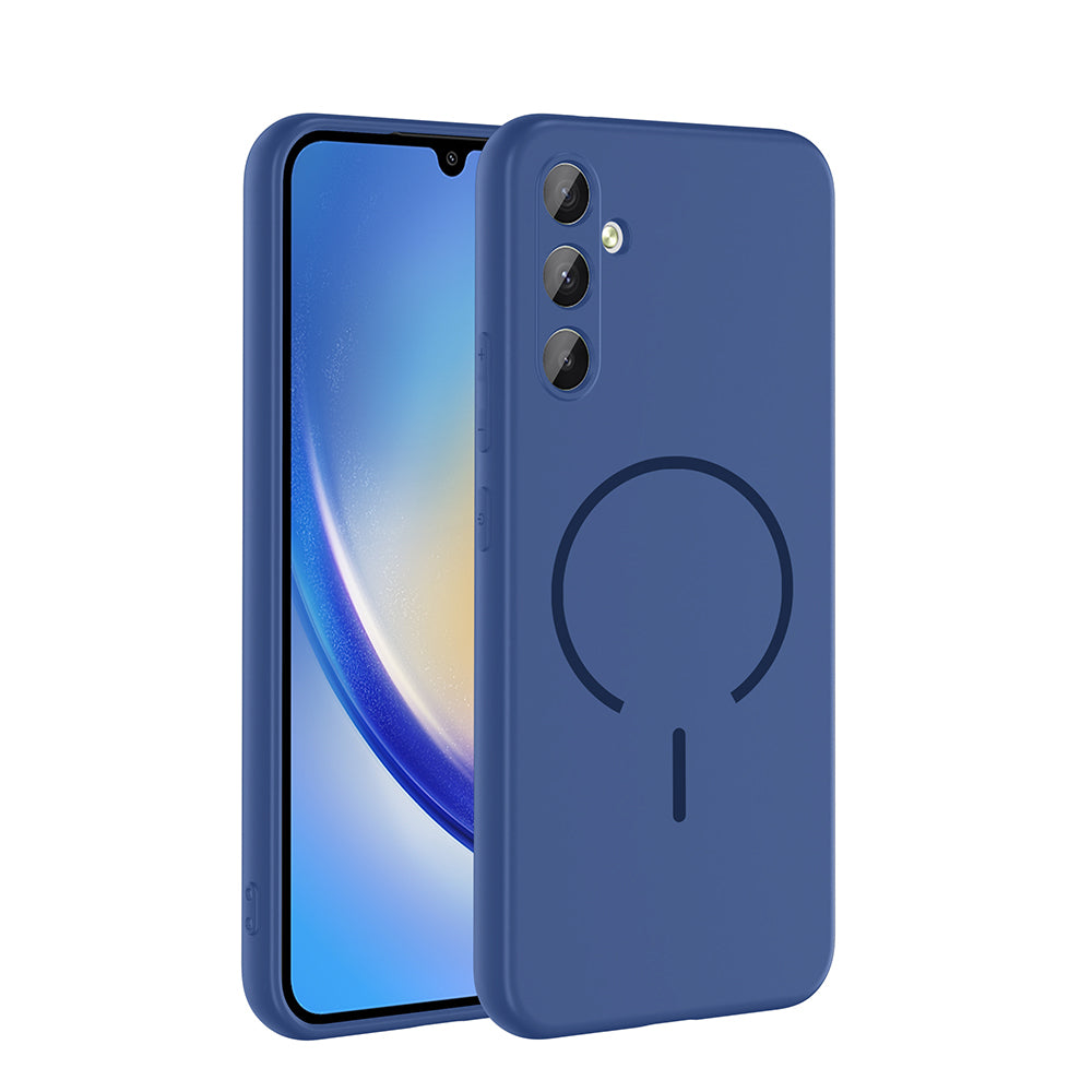 Cepax Galaxy A34 M-safe Şarj Özellikli Meta Kılıf