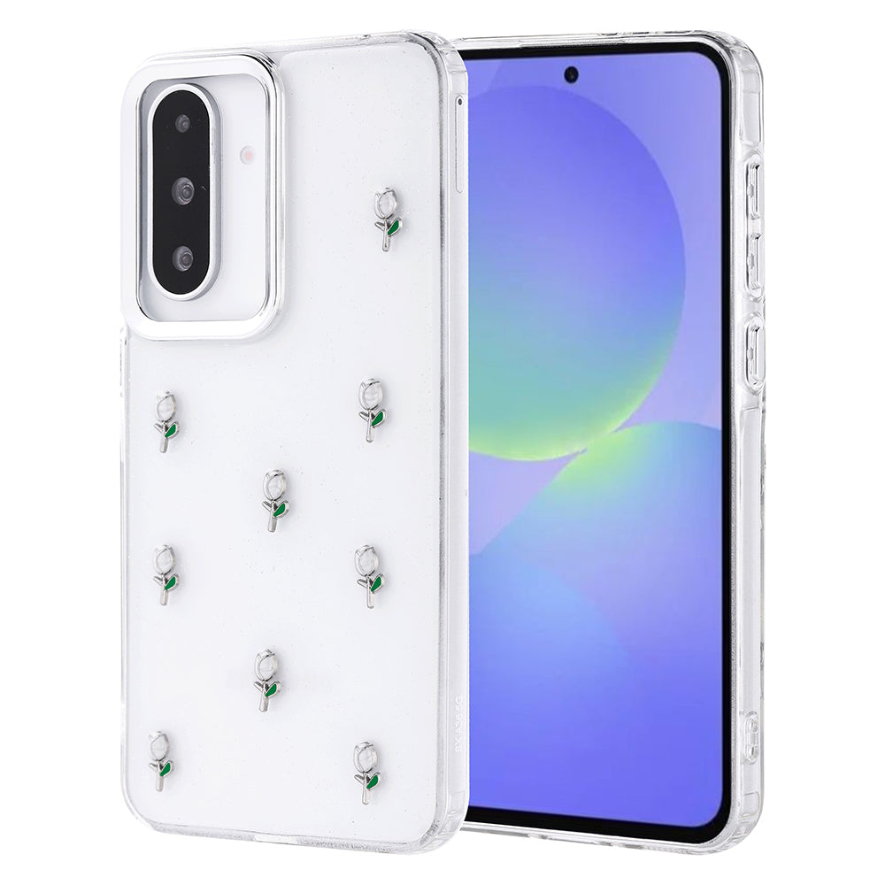 Cepax Galaxy A36 Airbag Tasarımlı Simli Şeffaf Kutup Kılıf