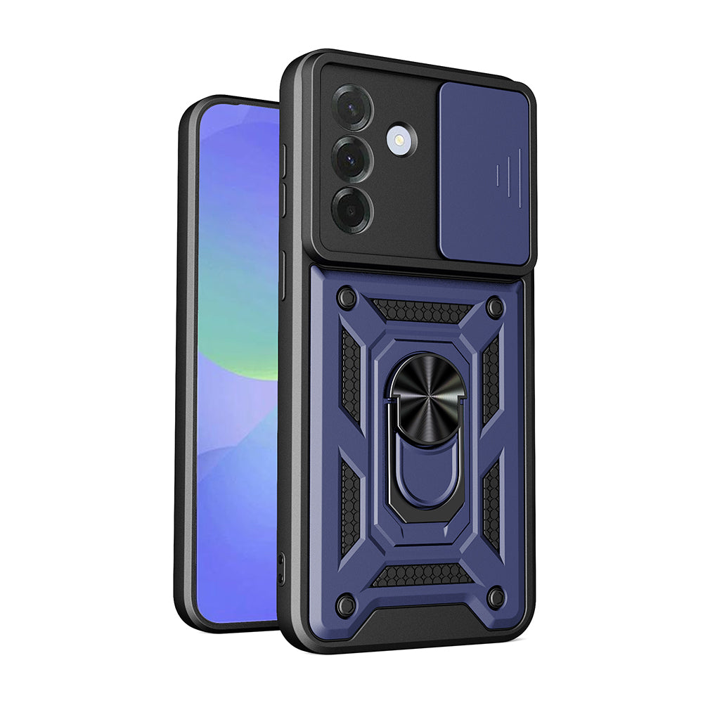 Cepax Galaxy A37 Magnetik Standlı Kamera Korumalı Sürgülü Vega Kılıf