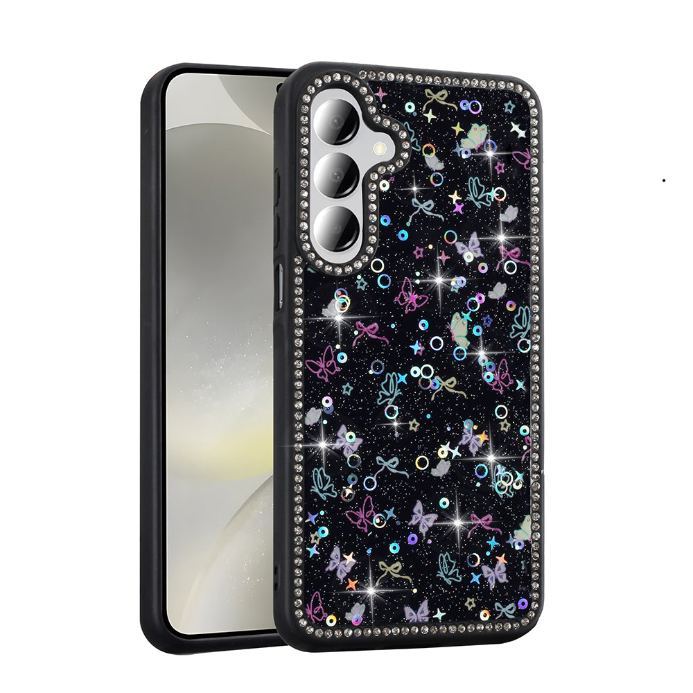Cepax Galaxy A55 Taşlı ve Simli Tasarım Azra Kılıf