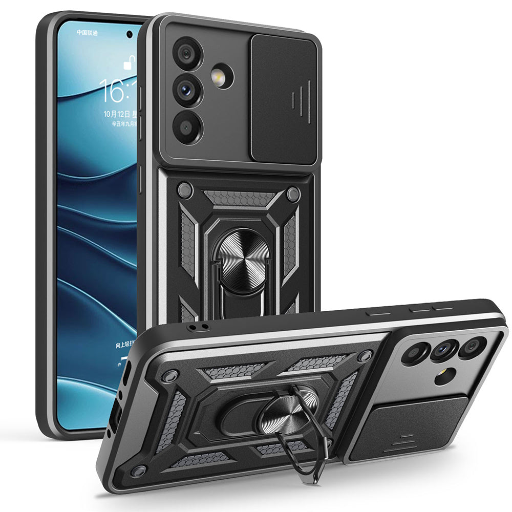 Cepax Galaxy A56 Magnetik Standlı Kamera Korumalı Sürgülü Vega Kılıf