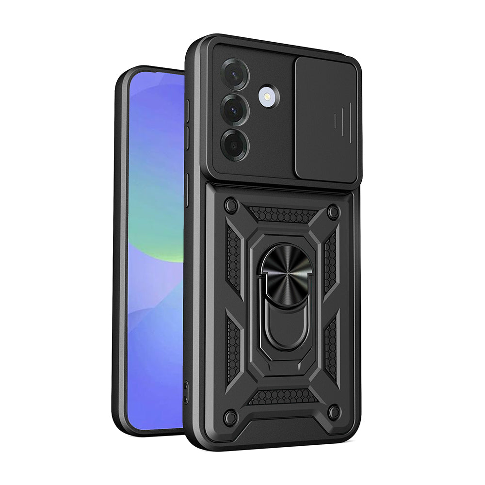 Cepax Galaxy A57 Magnetik Standlı Kamera Korumalı Sürgülü Vega Kılıf