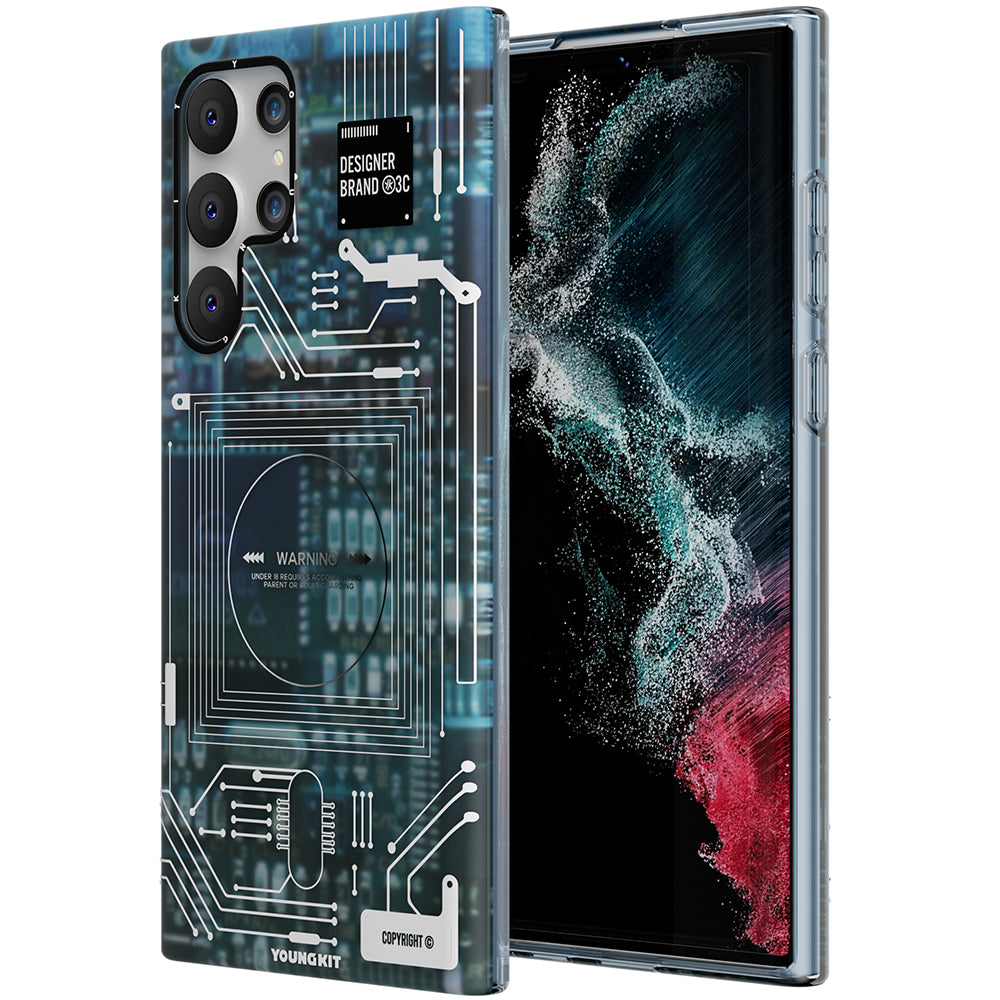 YoungKit Technology Serisi Galaxy S22 Ultra Telefon Kılıfı - 1