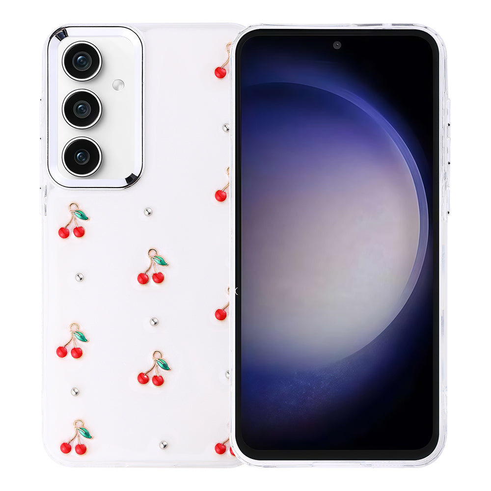 Cepax Galaxy S23 FE Airbag Tasarımlı Simli Şeffaf Kutup Kılıf