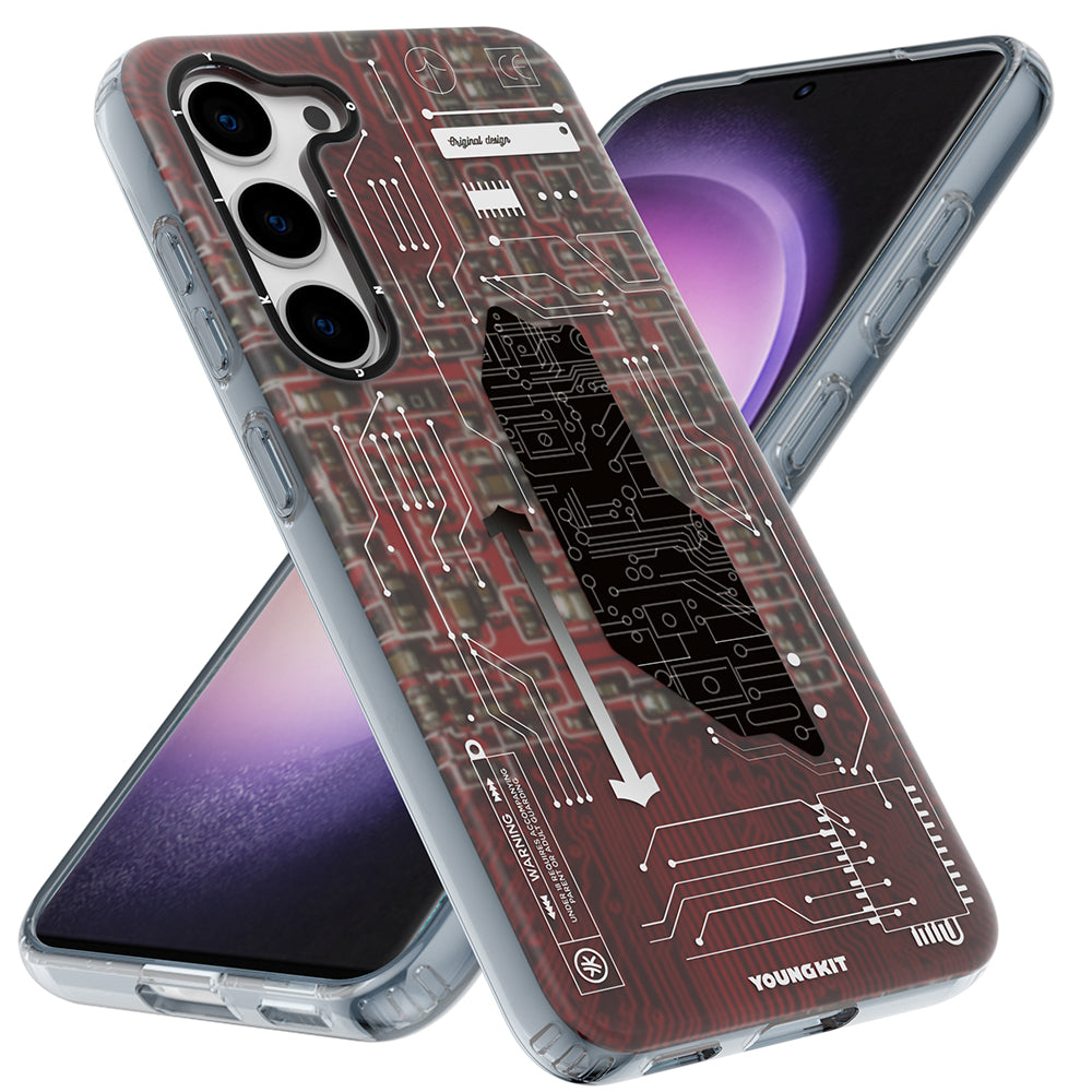 YoungKit Technology Serisi Galaxy S23 Kılıf Telefon Kılıfı - 2
