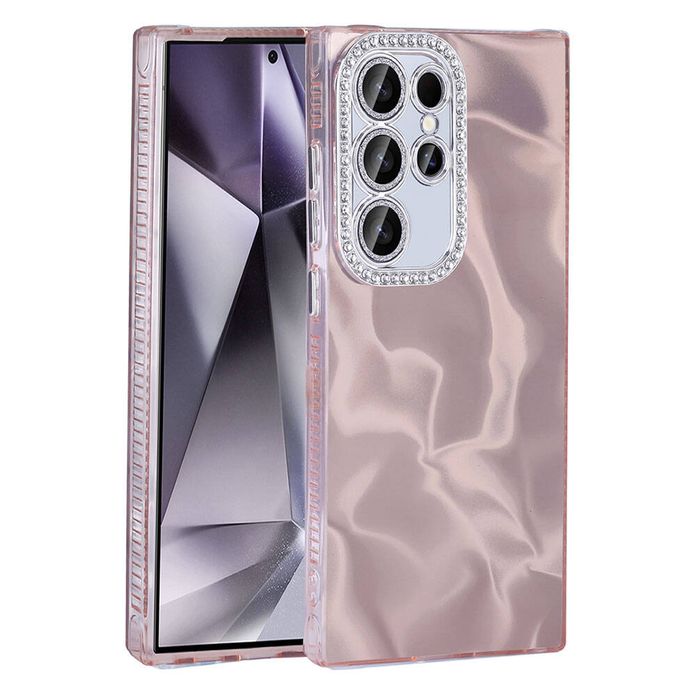 Cepax Galaxy S23 Ultra Airbagli Parlak Taş Detay Tasarımlı Esila Kılıf