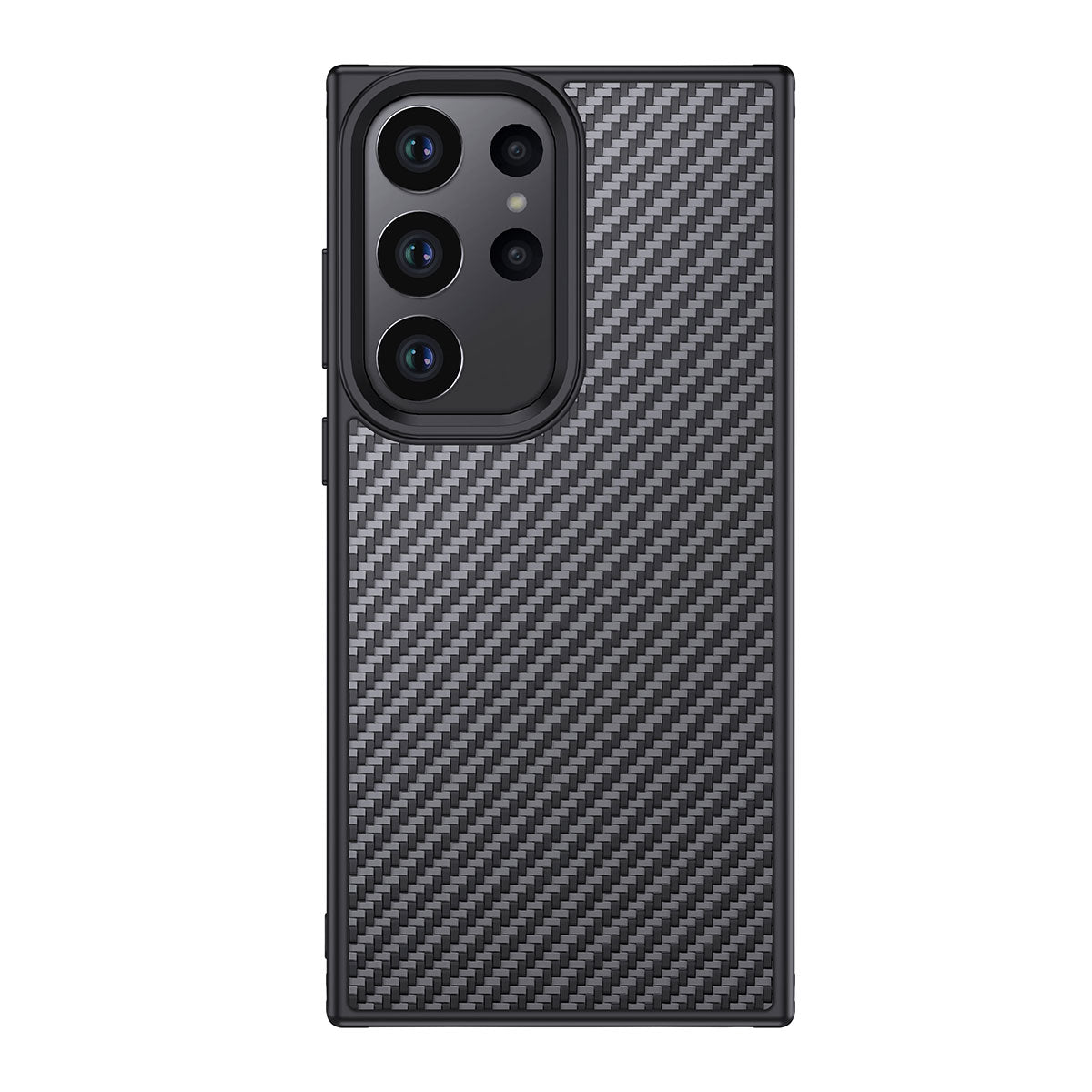 Wlons Radison Galaxy S23 Ultra Aramid Karbon Fiber M-safe Özellikli Telefon Kılıfı