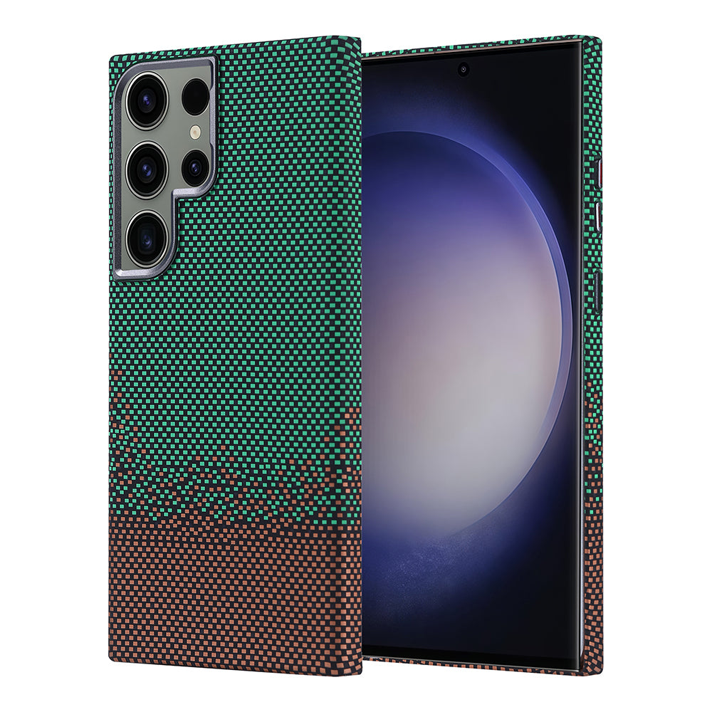 Cepax Galaxy S23 Ultra M-safe Şarj Özellikli Karbon Fiber Görünümlü Nekst Kılıf