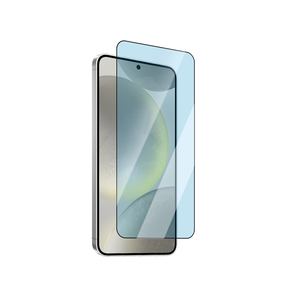 CaseWorld Applicator Serisi Galaxy S24 2.5D Eyesafe Mavi Işık Teknolojili 0.25mm Temperli Cam Ekran Koruyucu+ Uygulama Aparatı