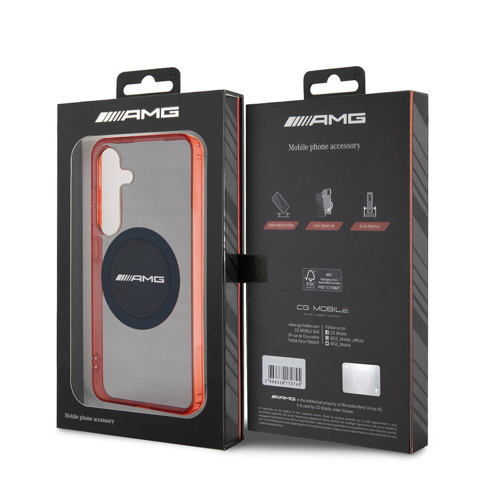 AMG Galaxy S24 Orjinal Lisanslı M-safe Şarj Özellikli Transparan Timeless Kılıf