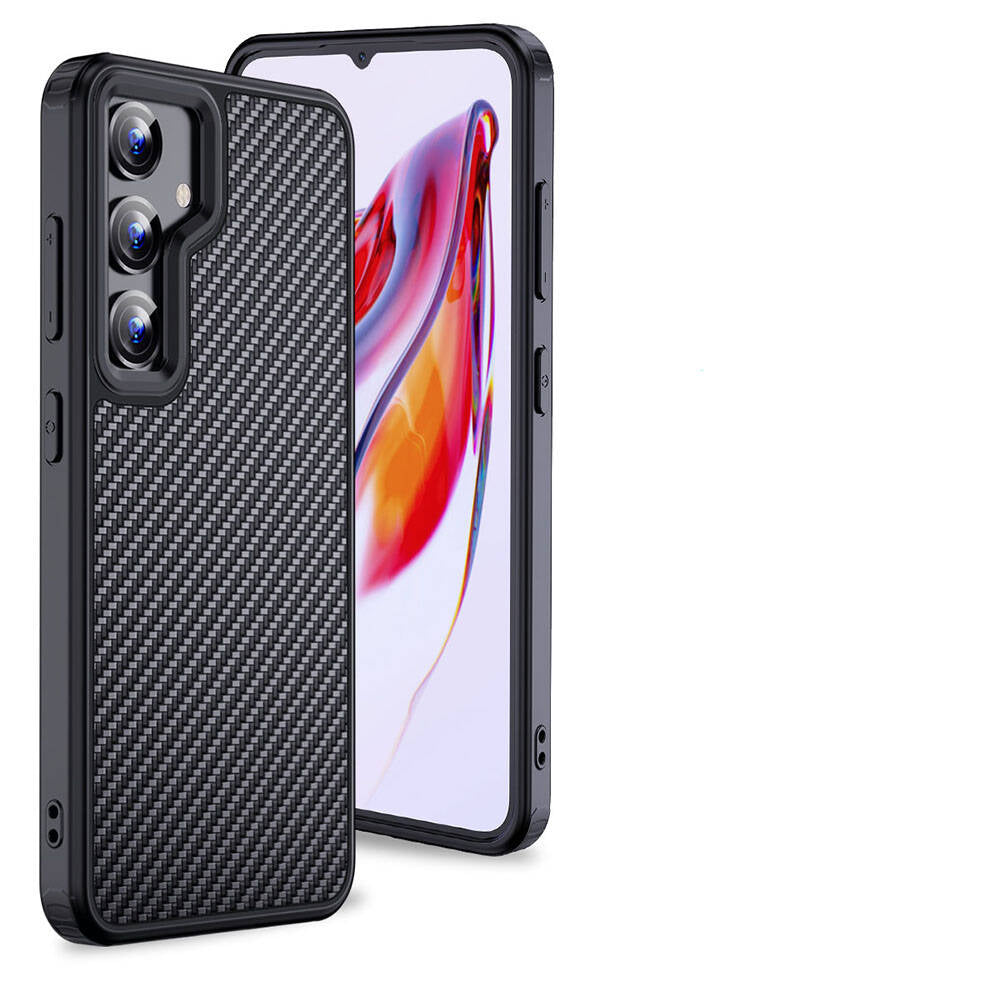 Wlons Radison Galaxy S24 Aramid Karbon Fiber M-safe Özellikli Telefon Kılıfı