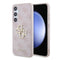 Guess Galaxy S24 Orjinal Lisanslı PU Deri Yazı ve 4G Metal Logolu Desenli Kılıf
