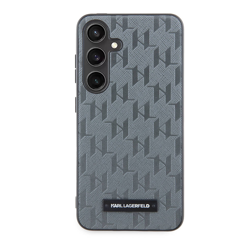 Karl Lagerfeld Galaxy S24 Orjinal Lisanslı Saffiano Monogram Metal Logo Kılıf