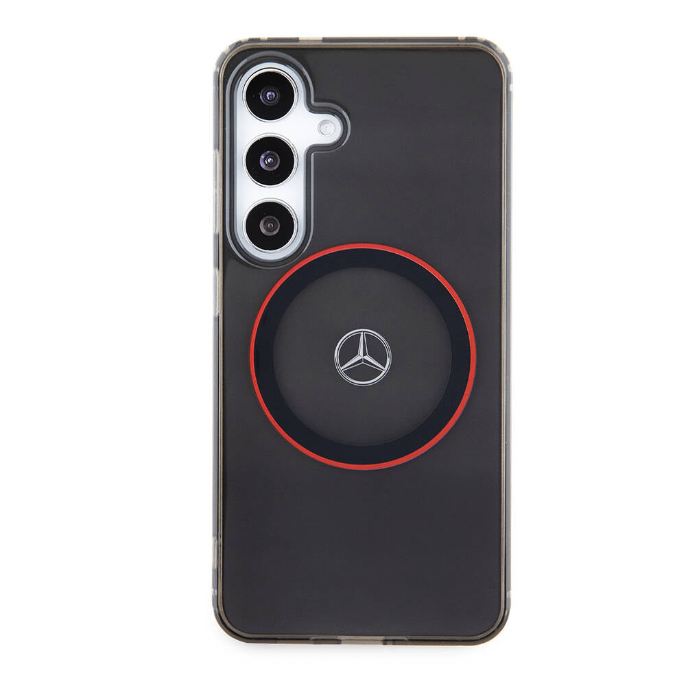 Mercedes Benz Galaxy S24 Orjinal Lisanslı IML Yıldız Logolu Red Ring Magsafe Kılıf