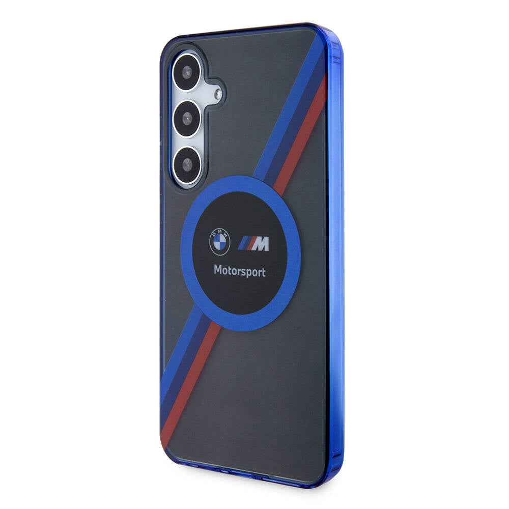 BMW Galaxy S24 Plus Orjinal Lisanslı M Logolu Üç Renk Çizgili Motorsport Circle Kılıf